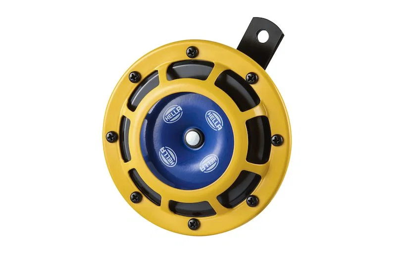 003399911 – HELLA Horn, One 280 Hertz Low Tone Disc Horn/ One 350 Hertz High Tone Disc Horn 118 Decibels 12 Volt 66 W...